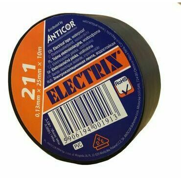 ANT209 Elektroizolační páska 211 PVC/25x10x0,13/černá