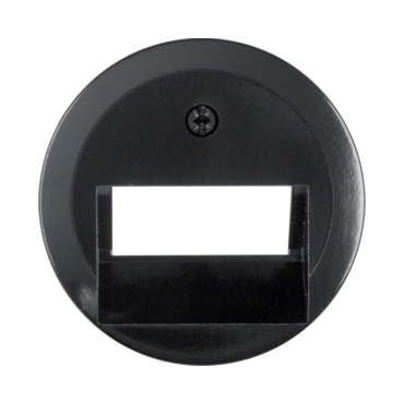 HAG 140901 Centrální díl pro zásuvku datovou 2x RJ45, šikmá, Berker 1930/Glas, černá, lesk