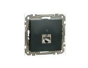 SCHN SDD114466S Sedna D/E - Datová zásuvka 1xRJ45 kat. 6A STP, Antracit