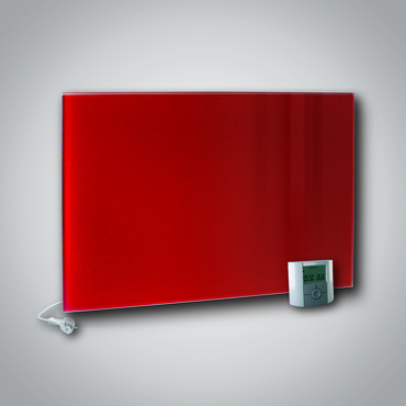 FENIX 5437739 GR+ 900 Red Skleněný panel 900 W s integrovaným bezdrátovým přijímačem