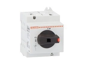 DC odpínač LOVATO GD025AT3 pro fotovoltaiku, 25A 1000V DC1, na DIN/panel (3P, póly zapojit do série)