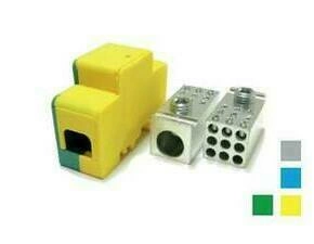 BEČOV UB12016.24 Distribuční blok DTB 120/9x16 žluto-zelený