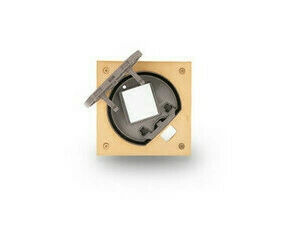 Vklad krabice podlahové SIMON KSE0/23/71, KSE IP66 se západkou, prázdný, prostor na 1modul K45,mosaz