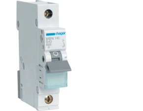 Jistič jednopólový HAGER MBN140 1 pól. 40A, char.B, 6 kA