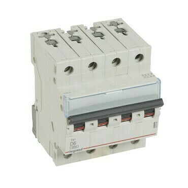 Jistič čtyřpolový LEGRAND 403768 TX3 4P D6 6000A