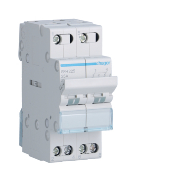 HAG SFH225 Přepínač (I-II) 2P / 25A - výstupní kontakt horem