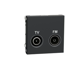 SCHN NU345254 Unica - Zásuvka TV/R koncová, 4 dB, 2M, Antracit