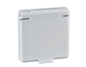 SCHN 223144 ELSO - centrální deska pro zásuvku s víčkem, čistě bílá