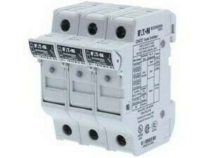 EATON CHCC3DIU CHCC3DIU Pojistkový odpojovač s indikátorem, 3-pól, 690V AC / 32A, C10 (10x38mm)