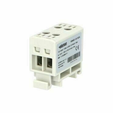EL 1006652 Svorka univerzální UK 16/2 A, 85A, 1pól., AL/CU, krytá, šedá, na DIN
