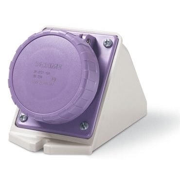 SCAME 535.03210 Zás. nástěnná IEC309 do 50V, šikmý box - 535.03210