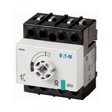 EATON 1314113 DCM-40/4-SK+FM Odpínač DUCO, 40A, 4 pól, čelní montáž, bez ovládací páky