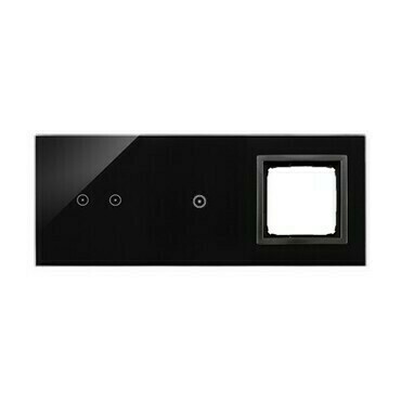 Kryt dot. ovl. SIMON 54 TOUCH DSTR3210/73, 3 ovl. SIMON 54 TOUCH 54 Touch, 2 dotyk.+1 dotyk.+1 otvor