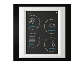 ELKO RFTW-ABL-BAL-CDG RF Touch-W_ černá/hliníková/tm.šedá Ovládací dotyková jednotka - montáž na zeď