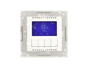 Termostat digitální SIMON 54 DETD1A.01/11, programovatelný (přístroj s krytem), bílá