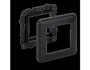 Rámeček SIMON KR245/14, 1 násobný včetně úchytu ke krabici Simon K45, na 1 modul K45, šedá grafitová