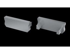 Koncovka profilu GREENLUX EC-PROFIL D GRAY (12-0054-01)