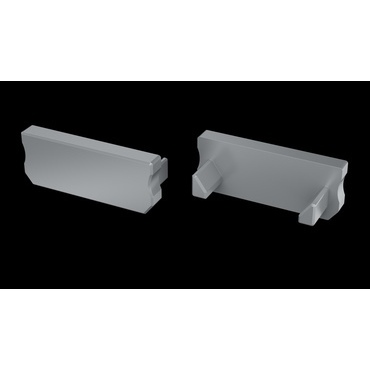 Koncovka profilu GREENLUX EC-PROFIL D GRAY (12-0054-01)