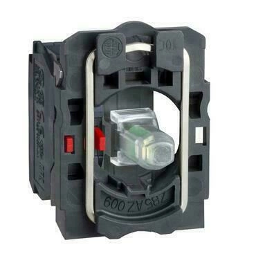 SCHN ZB5AW0B42 Polosestava objímky, 1 V, 24V, rudá RP 1,5kč/ks