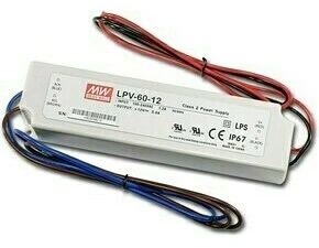 Napájecí zdroj LED GREENLUX LED napájecí zdroj MEAN WELL LPV-60-12V-IP67-MW