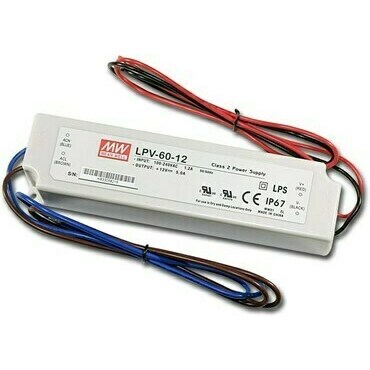 Napájecí zdroj LED GREENLUX LED napájecí zdroj MEAN WELL LPV-60-12V-IP67-MW