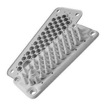 MOREK MBA3F51L11 Průchodová deska LMC 51 (IP54) šedá (RAL 7035, vč. kolíků)