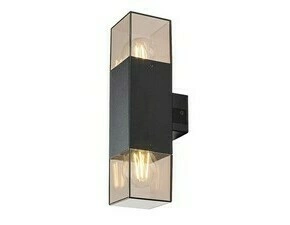 Venkovní nástěnné svítidlo Loanda černá E27 2×60W RABALUX 77081