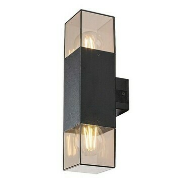 Venkovní nástěnné svítidlo Loanda černá E27 2×60W RABALUX 77081