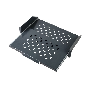 SCHN NSYBT2U25P 19" teleskopická police 2U hl.250, montáž na 2 stojiny