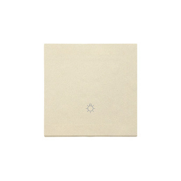 Kryt SIMON TKWS1/144, s piktogramem "světlo", 1 násobný, pro přístroje SP1M, champagne matná