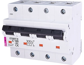 Jistič čtyřpolový ETI 002136733, ETIMAT 10 3p+N C125
