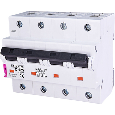 Jistič čtyřpolový ETI 002136733, ETIMAT 10 3p+N C125