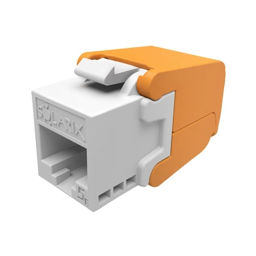 Keystone datový SOLARIX SXKJ-5E-UTP-WH-SA, CAT5E, UTP, RJ45, bílý, samořezný