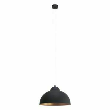 Svítidlo závěsné EGLO HL 1 E27 SCHWARZ KUPFER TRURO 2