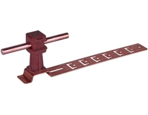 DEHN 204177  Podpěra vedení UNIsnap, Cu/plast hnědý H 36mm, pro prům. 8mm, se vzpěrou L 205mm DEHN DEHN