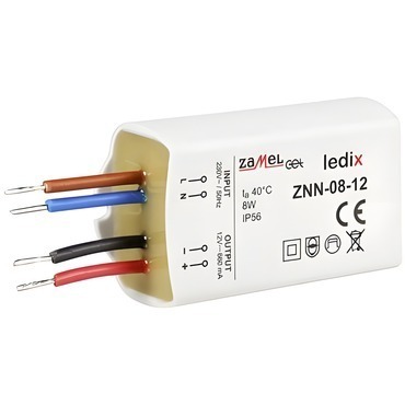 Zdroj napájecí ZAMEL LEDIX NA OMÍTKU, hermetický, IP56, 12Vss, 8W