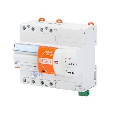 Automatický test a zapnutí chrániče  GEWISS RESTART 4 PÓLY – 25 A TYP A, Idn=0,03 A 400 V – 7 M