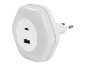 LED svítidlo orientační LEDVANCE LUNETTA HEXAGON 830 USB A C WT