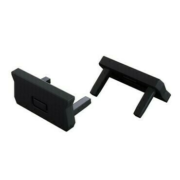 Koncovka profilu GREENLUX EC-PROFIL ATOM 2IN1 BLACK  (12-1542-01)