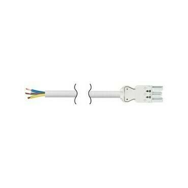 Kabel napájecí SIMON CR4020/9, 3x2,5mm2 s GST18i, bezhalog., RZ 0,6–1; 2metry, bílá