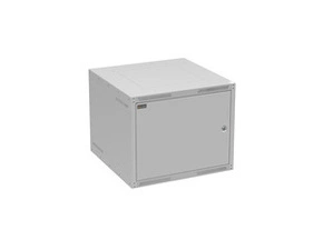 Rozvaděč nástěnný SOLARIX GrandN-9U-66-21-G, 19", 9U, RAL 7035, 600x600 mm, plechové dveře