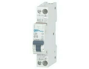 OEZ:46670 LMF-13C-1N-030A Jističochránič  (6 kA) In 13 A, Ue AC 230 V, charakteristika C, Idn 30 mA,