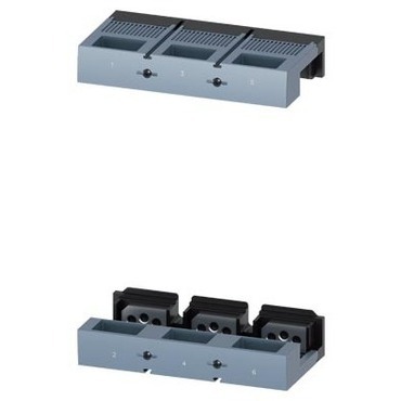 OEZ 3VA9603-0QA00 3VA9603-0QA00 Připojovací sada přední přívod, Cu/Al pasy / kabelová oka / flexibar