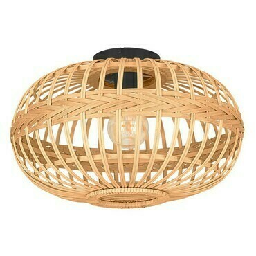 Svítidlo stropní EGLO DL 1 E27 BAMBUS SCHWARZ AMSFIELD