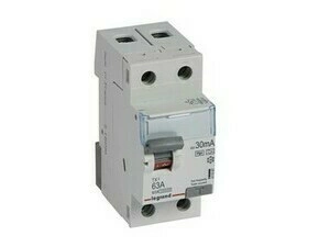 Chránič dvoupolový LEGRAND 411597 TX3 CHRÁN. 2P 63A 30MA F