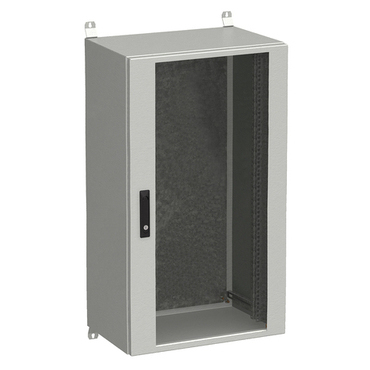 Rozvaděč nástěnný SOLARIX LC-20-24U-64-12-G, 19", 24U, 600x400 mm, skleněné dveře, zámek, venkovní