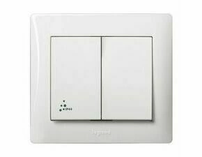 LEG 771021 GL BÍLÁ SÉR. SPÍNAČ Č.5 IP44