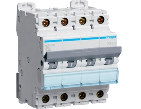 Jistič čtyřpolový HAGER NCN416 4 pól. 16A, char.C, 10 kA