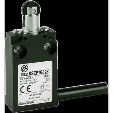 SEZ KSEP1G12Z Koncový spínač plastový s přívodním kabelem, s kovovou kladkou