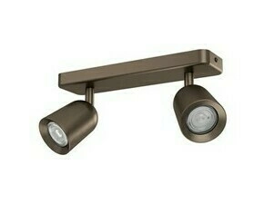 Bodové svítidlo CAMALDOLI tmavá bronzová 300×45 mm 2x10W EGLO
